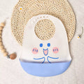 Baby Waterproof Bibs Toddler Silicone Bibs Cute Bowknot Aprons Kids Bib Girl Boy Adjustable Soft Silicone Bib Baby Feeding