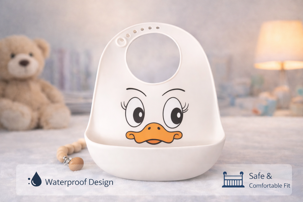 Baby Waterproof Bibs Toddler Silicone Bibs Cute Bowknot Aprons Kids Bib Girl Boy Adjustable Soft Silicone Bib Baby Feeding